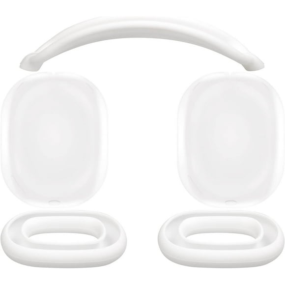 AirPods Max Protective Kit, Headband Case + TPU Case Protector + Silicone Eartips Cover, Sweatproof, Easily Washable, Anti-Scratch Accessory
