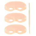 thumbnail image 2 of 3pcs Microblading Practice Skin Silicone Plush with Elastic Adjustable Tape Wearable Eyebrow Tattoo Practice Headband, 2 of 5