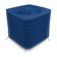 thumbnail image 2 of COVERS&ALL Air Conditioner Cover 18 Oz Waterproof - 100% Weather Resistant PVC Coated Outdoor Furniture AC Cover with Air Pockets & Drawstring for Snug Fit (24" W x 24" D x 22" H, Blue), 2 of 6