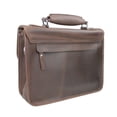 thumbnail image 2 of Vagarant Traveler Large Full Grain Cowhide Leather Briefcase Laptop Bag L05.VB, 2 of 3