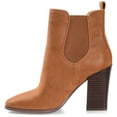 thumbnail image 2 of Journee Womens Maxxie Pull On Stacked Heel Booties, 2 of 8
