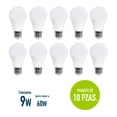 thumbnail image 2 of Pack 10 Pzas Foco Ahorrador Icon Eco Led 9w Luz Blanca A60, 2 of 8