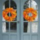 thumbnail image 5 of ¡Liquidación! Coronas de otoño Ynlkorvg para puerta principal. Corona otoñal grande de 40 cm con colgadores. Hojas de arce de seda. Corona de calabaza artificial para puerta. Ideal para pared,, 5 of 8