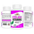 thumbnail image 4 of Eyelash Vitamins By Rise-N-Shine | Premium Eyelash Growth And Strengthening Supplement | Lash Blend With Vitamins, Collagen, Keratin, And Antioxidants For Long, Thick, Full Lashes, 4 of 8