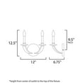 thumbnail image 4 of 20341DWAR Maxim Lighting Basque - 2 Light Wall Sconce-12.5 Inches Tall and 12 Inches Wide, 4 of 5