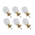 thumbnail image 1 of Perillas de cristal de 20 mm de diámetro, tiradores para puertas de muebles de oficina en casa, decorativos color dorado, 6 piezas, 1 of 7