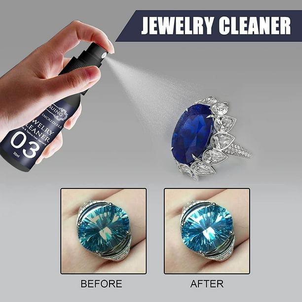 2 pcs Jewelry Cleaner, Ultrasonic Jewelry Cleaner Solution