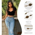 thumbnail image 3 of Scarlet Darkness Chain Belt for Women Metal Waist Chain Belt Concho Boho Western Belt, 3 of 7