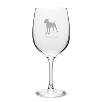 Cane Corso Italiano Deep Etched 19 oz Classic Red Wine Glass