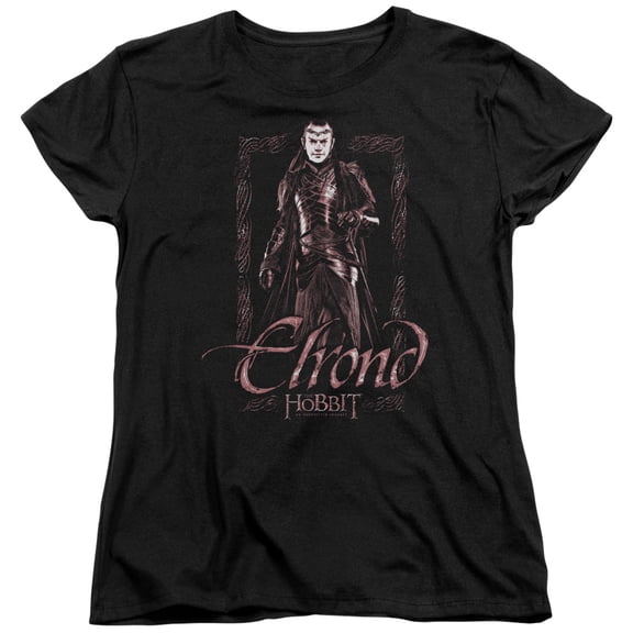 The Hobbit - Elrond Stare - Women's Short Sleeve Shirt - Large