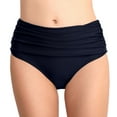 thumbnail image 3 of Sngxgn Womens High Waisted Bikini Bottoms Shorts Brief Panty(Navy,M), 3 of 3