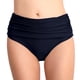 thumbnail image 2 of Gibobby Pantalones cortos de natación Parte inferior de bikini de cintura alta para mujer Parte inferior de baño de corte Traje de baño de completa Parte(Marina,M), 2 of 3