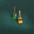 thumbnail image 5 of Musicware Guitar Violin Steel Bag Decoration Badge College Graduate Day Gift Brooch-green, 5 of 5