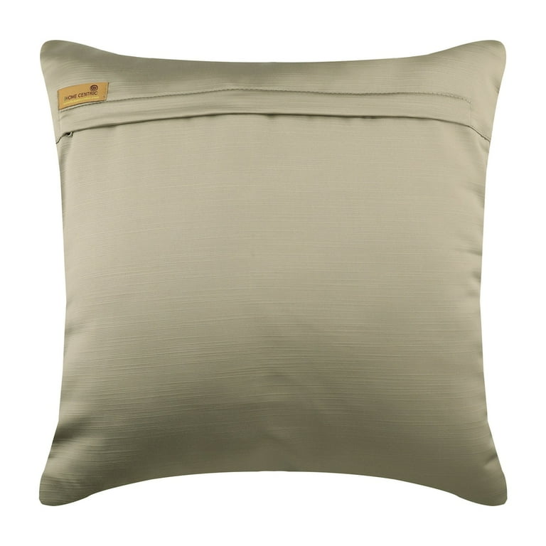 Silver Jacquard Throw Pillow Covers 16x16 – Abstract Crystal Embroidery Cushion Covers For Sofa, Bedroom, Modern Decor