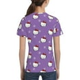 thumbnail image 6 of Hello Kitty T Shirts For Girls Boys, 3d Print Cartoon Graphics T Shirt, Youth Crewneck T-Shirt, Unisex Short Sleeve Top Tees Age 4-16 Years, 6 of 7