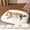 L, variant on KOYPTL Donut Dog Bed for Medium Large Dogs,Calming Round Pet Bed with Removable & Washable Cover,Plush Faux Fur & Corduroy, Fits up to 50 lbs Pets