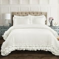 thumbnail image 1 of Lush Decor Ella Shabby Chic Ruffle Lace 3Pc Cmfrtr, 1 of 7