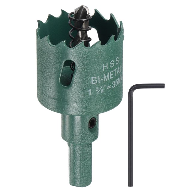 Unique Bargains 1-3/8' (35mm) Bi-Metal Hole Saw High Speed Steel Hole Cutter for Metal Wood PVC