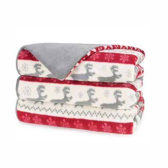 Sunbeam Heated Throw, Royal Mink and Sherpa, 50"x60", Holiday Walmart