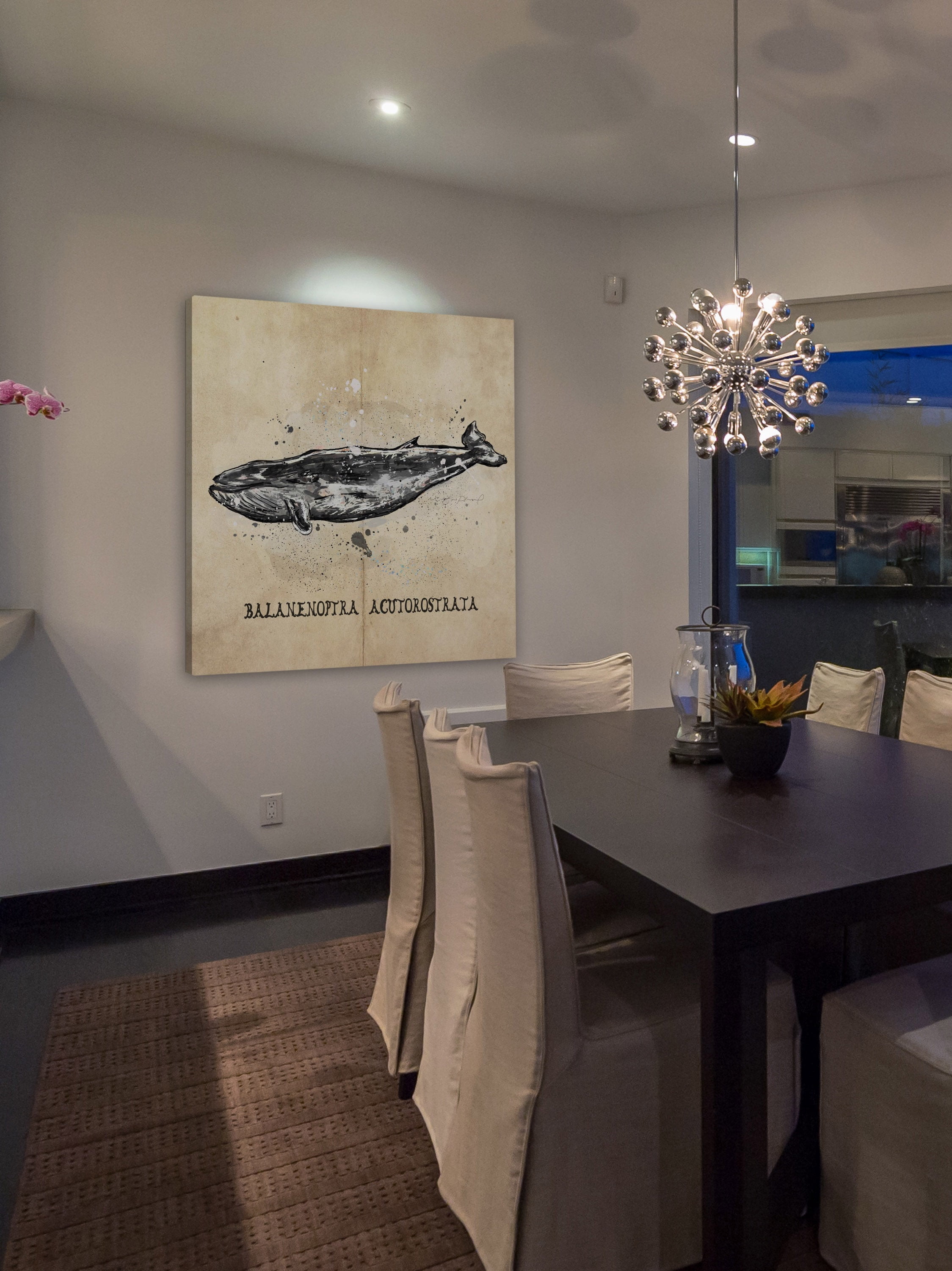 Marmont Hill 'Baleine' by Marie Eve Pharand Painting Print on Wrapped Canvas