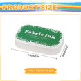 thumbnail image 2 of Uxcell Stamp Ink Pad, 2.2x3.7 Inch Dark Green Washable Craft Finger Stamps Pad for Paper Wood Fabric Inkpad DIY Card Making, 2 of 7