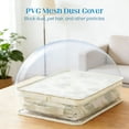 thumbnail image 5 of 1 Pc Clear Zippered Storage Bags Plastic Sweater Storage Bags with Zipper Clothing Organizer Transparent Storage Bag for Blankets Linen Sweater Bed Sheet Quilt Clothes, 15.74"x11.81"x4.72", 5 of 8