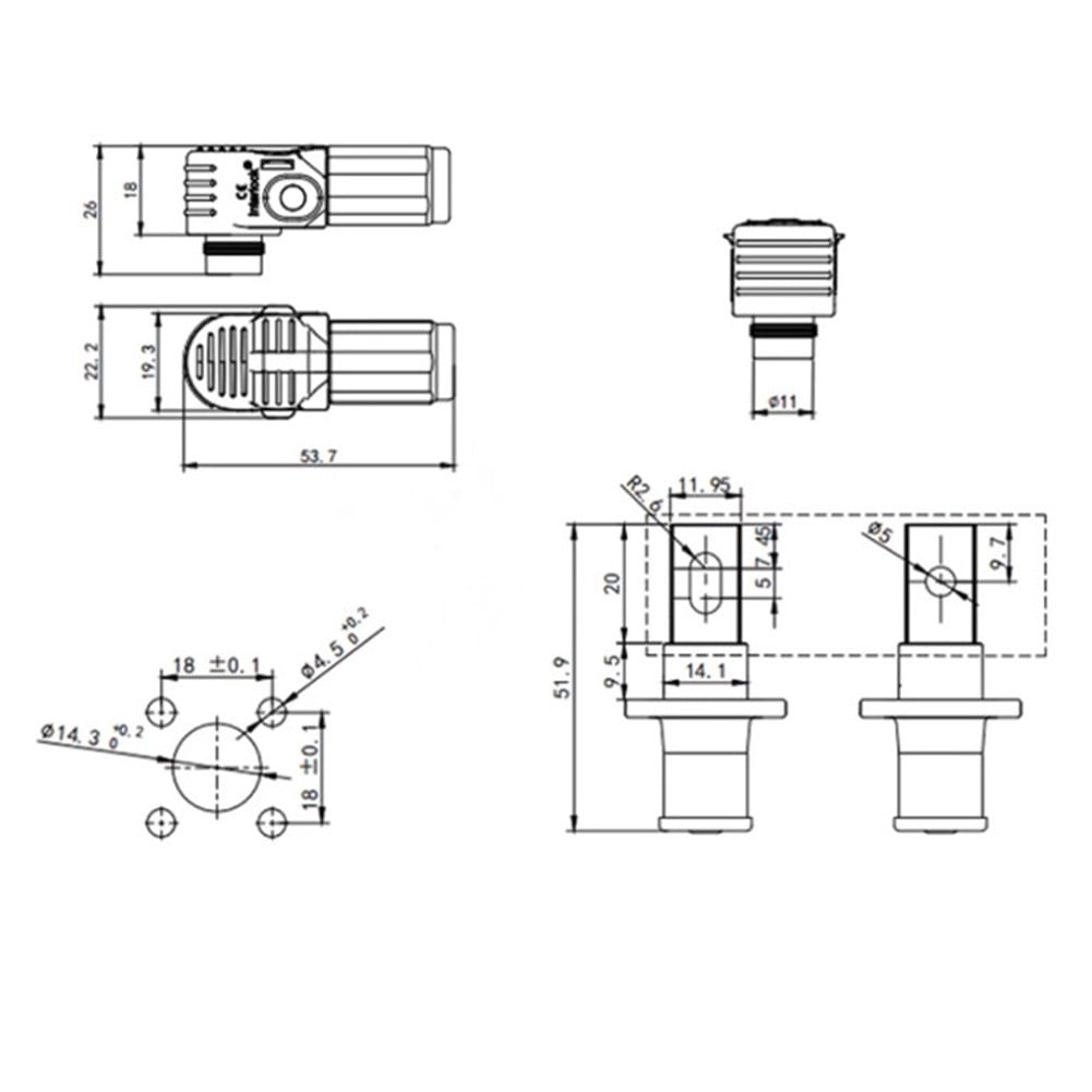 200A energy storage terminal block connector waterproof and easy to install