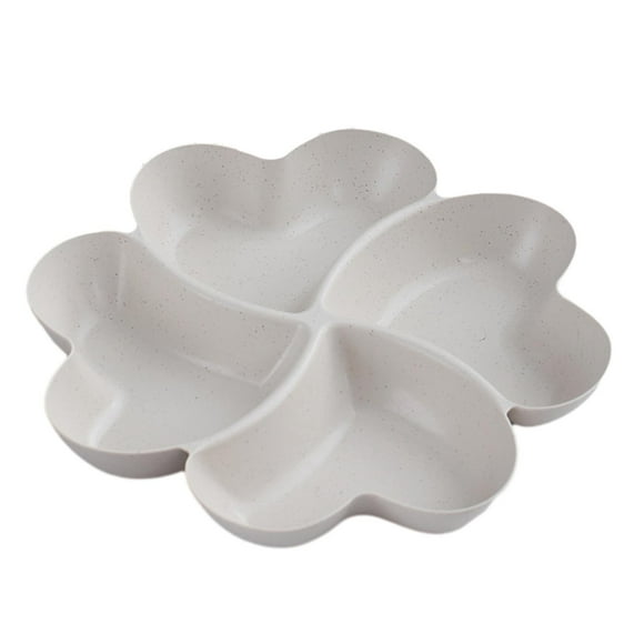 Plato para servir aperitivos Perfecl Bandeja para servir refrigerios 4 compartimentos beige