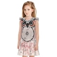 thumbnail image 1 of Fotbe Dreamcatcher With Owl Vestido de Dormir para Niñas de 3 a 10 Años, Mangas Cortas, Estilo Princesa, Pijama Camisón con Mangas Voladas-X-Large, 1 of 6
