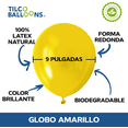 thumbnail image 3 of Globos Amarillos Tilco Balloons 9 pulgadas 100 pzas, 3 of 3