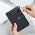 thumbnail image 3 of Card Holder Pouch Women Purse Versatile Women‘s Purse with Button Closure Solid Color Card Holder Wallet Portable Changes, 3 of 5