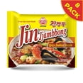 thumbnail image 2 of OTTOGI JIN Jjambbong Korean Instant Ramen – Spicy Seafood Noodles, Red Broth, 4.58 oz (Pack of 8), 2 of 5