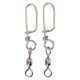 thumbnail image 2 of Conector De Señuelo De Línea De Pesca, Conexión Rápida, Fuerza De Tracción Fuerte, Giratorios De Pesca De Alta Dureza, Rodamiento De Bolas De Acero Inoxidable 304 Para Pesca, 2 of 7