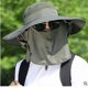 thumbnail image 1 of Deporte Sombrero de pesca impermeable para hombres, cuello, cara, protección solar, gorras (verde militar) Tmvgtek Para Estrenar, 1 of 1
