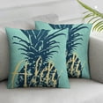 thumbnail image 3 of PIKWEEK Pillow Covers Summer Colorful Fresh Pineapple Tropical Fruit Cotton  Throw Pillow Case Cushion Cover Outdoor Home Couch Decorative Set of 2 Multiple specifications, 3 of 7