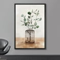 thumbnail image 2 of wall26 Framed Canvas Print Wall Art Brown Pastel Watercolor Forest Leaf Glass Vase Nature Wilderness Illustrations Modern Art Farmhouse/Country for Living Room, Bedroom, Office - 16"x24" Bl, 2 of 5