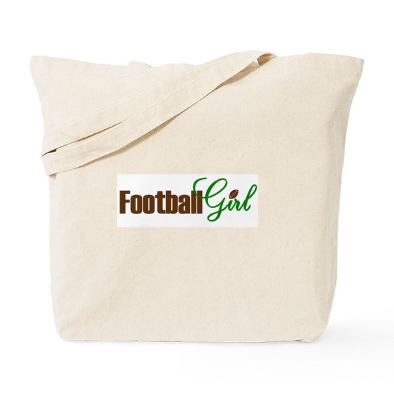 CafePress - Football Girl Tote Bag - Unisex Canvas Tote Bag, Beige, 1-Piece