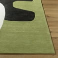 thumbnail image 4 of Hauteloom Terah Wool Living Room, Bedroom Area Rug - Contemporary - Moss, Jet Black, Prairie Dust - 2' x 3', 4 of 7