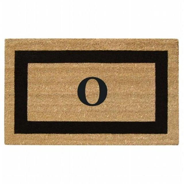 Nedia Home 33020O 36 x 20 in. SuperScraper Black Single Picture Frame Mat Monogrammed O
