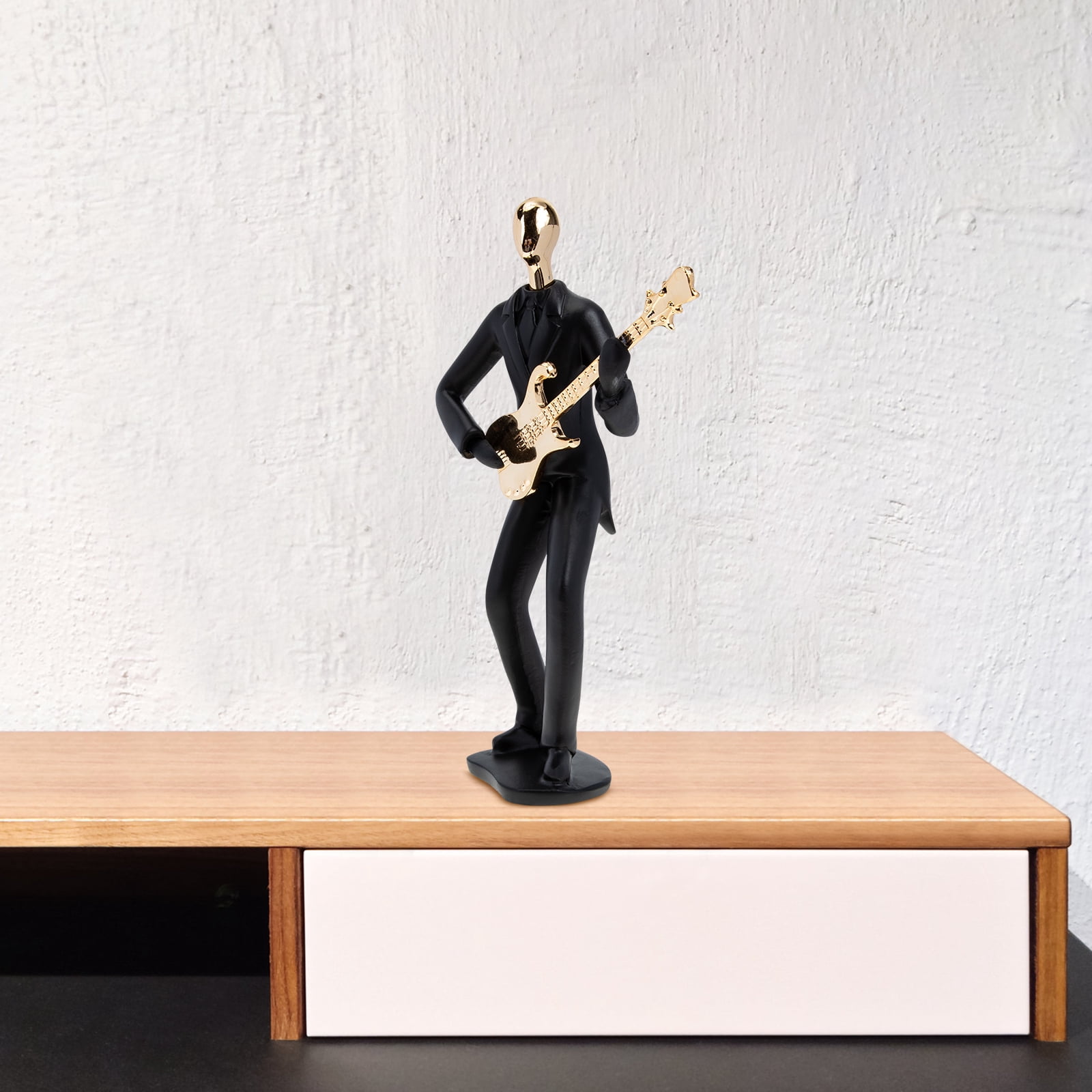 Resin Musical Instrument Figurine Model Decorative Band Statue Collectible Home Decor