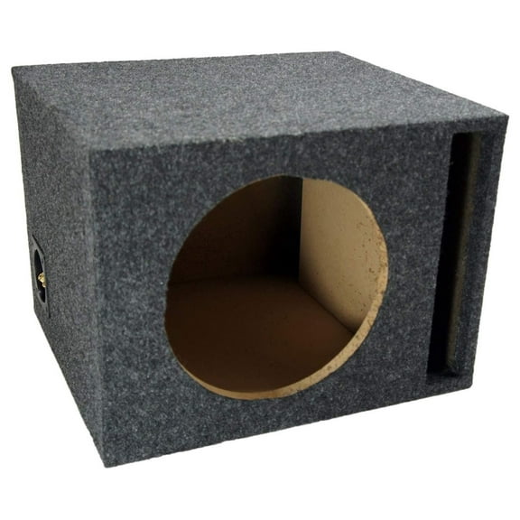 Car Audio Single 10" Vented Subwoofer Stereo Sub Box Ported Enclosure 5/8" MDF