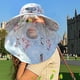 thumbnail image 4 of Sombrero con ventilador solar para mujer | Sombrero de sol para exteriores con ventilador ajustable | Sombrero de ala ancha para pesca, senderismo y camping | Recargable por USB y carga solar, 4 of 5