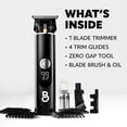 thumbnail image 5 of The Beard Club T Blade Trimmer, Adjustable Beard Trimmer for Men with 4 Lengths, Beard Edger Clippers, Waterproof Rechargeable Electric Shaver, 5 of 10