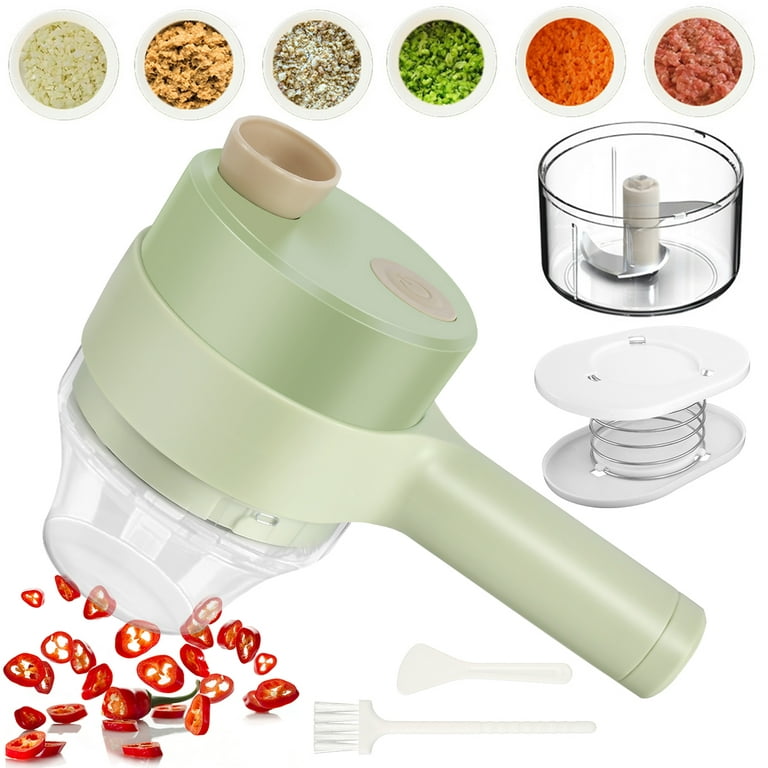 Vegetable Cutter Set，Electric Garlic Chopper , Mini Handheld Food
