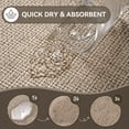 thumbnail image 4 of QiCaiJia Bath Mat, Non Slip Bathroom Rugs, Thin Bath Mat Fits Under Door, Quick Dry Absorbent Washable Bathroom Mat with Rubber Backing, Brown 20"x 32", 4 of 9