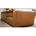 thumbnail image 2 of Mofit Home,ROSABELLA 5PC MODERN LEATHER RECLINING SECTIONAL, Living room, Furniture for Living Room,Leather,Camel, Left Hand Facing, 2 of 2