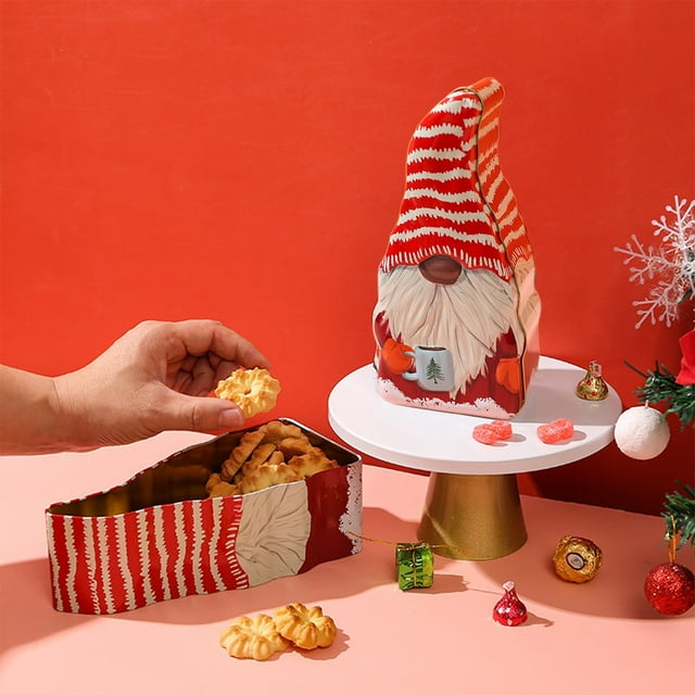 Chocolate Gift Box,Christmas Candy Box Santa Claus Cookies Wrought Iron Cookies Chocolate Portable Box Childrens Gift Box,Gift Boxes for Presents,Christmas Gift Boxes