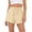 Khaki, variant on Women’s Denim Shorts With Pockets Drawstring Elastic Waist Casual Cotton Jean Short Pants Streetwear Leisure Blue Black Shorts