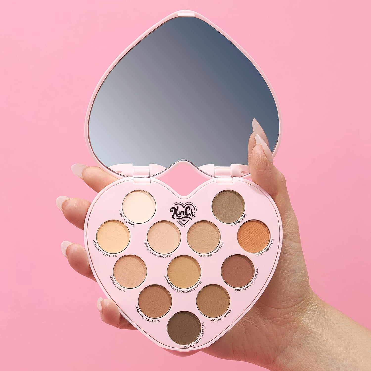KimChi Chic Beauty Spinning Hearts Love Shadow Palette, 01 Lifetime Partner, 0.3 oz
