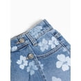 thumbnail image 3 of Wonder Nation Girls Floral Denim Skort, Sizes 4-18 & Plus, 3 of 4